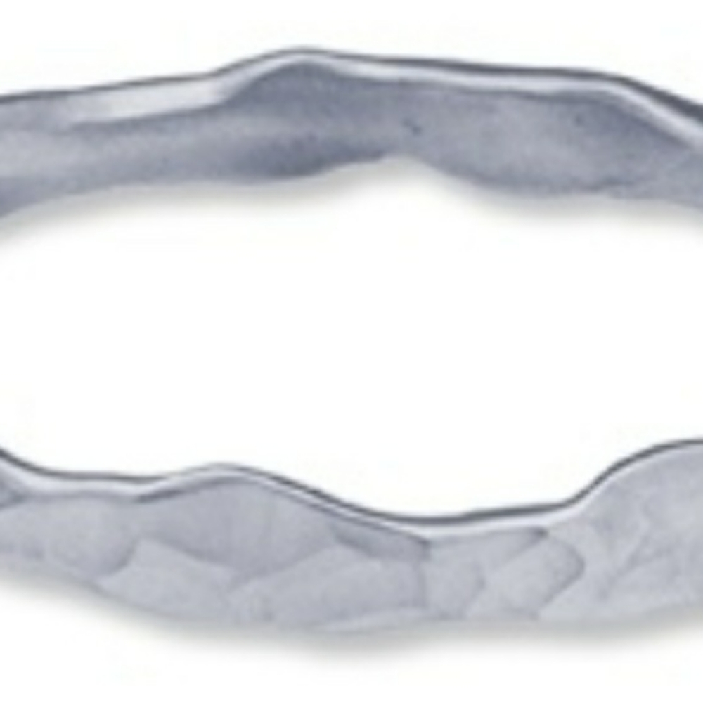 Amos Hammered Pewter Oval Bracelet